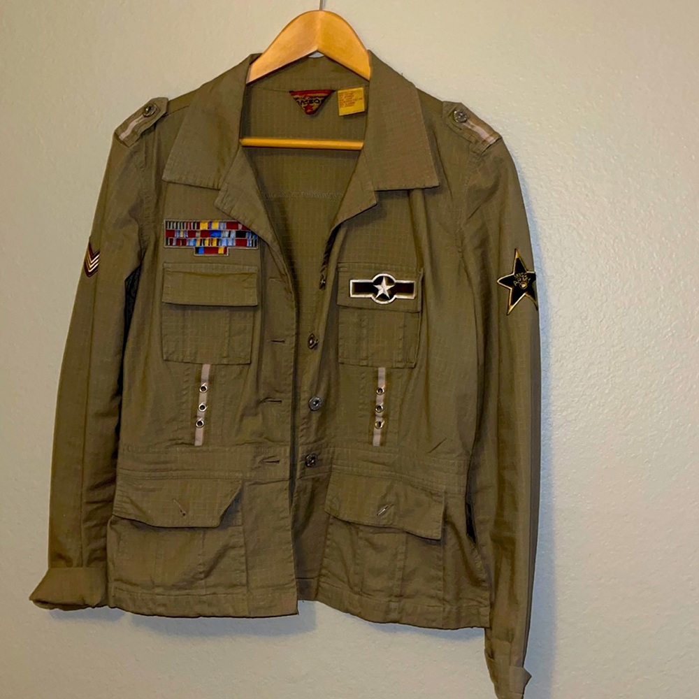 Boom boom authentic jeans wear Military jacket